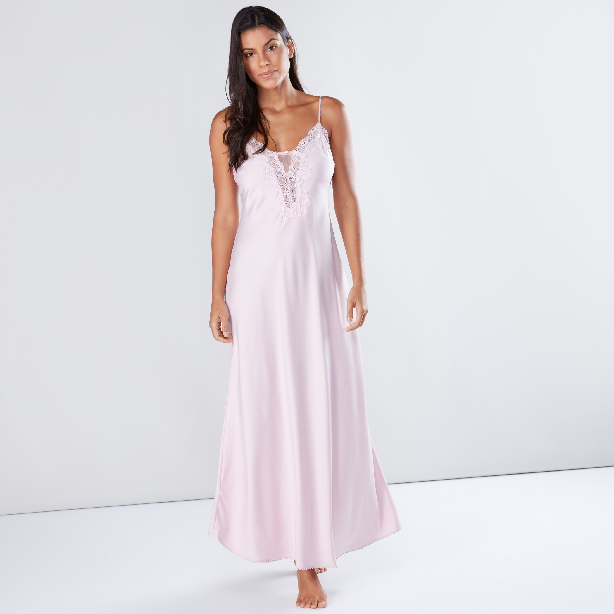 Shop Maxi Sleep Dress with Lace Detail ...